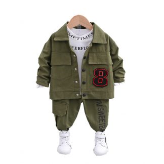 New Spring Autumn Children Cotton Clothes Baby Boys Girls T Shirts Jacket Pants 3Pcs/sets Infant Kids Fashion Toddler Tracksuits