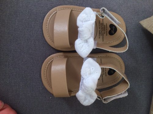 Summer Newborn Baby Kids Girl Summer Casual Cute Bowknot Shoes Anti-Slip Soft Sole Sandals photo review