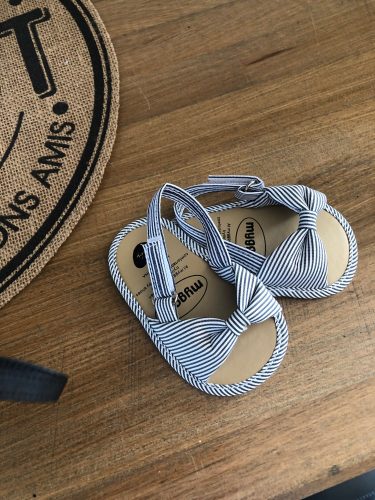 Newborn Kid Baby Girl Bowknot Sandals Summer Casual Crib Baby Shoes First Prewalker Baby Sandals photo review