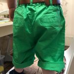 2021 Summer 3-10 Years Cotton Navy Blue Khaki Blue Green Solid Color Children'S Running Sports Boy Shorts Kids With Leather Belt photo review