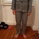 Fashion Wedding Kids Suit for Girls Formal Pant Suits for Teenagers 2PCS Blazer Set Brand Plaid Children Blazer 4 5 7 9 11 13T photo review