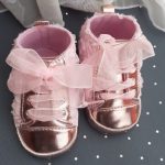 0-18M Baby Girl PU Leather Shoes Non-slip Lace Floral Embroidered Soft Shoes Prewalker Walking Toddler Kids Shoes Drop Shipping photo review