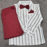 Boys Clothes Spring Autumn Fashion Baby Suit British Wind Children's Suits Gentleman Long Sleeve Shirt Vest Pants Kids Sui photo review