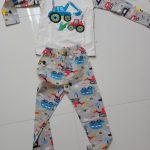 TUONXYE Children Excavator Pajamas For Boys 2021 Autumn Cotton Pyjamas Set Kids Pijama Short Sleeve Home Wear Sleepwear Suits photo review