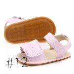 2019 Baby Sandals Clogs Infant Newborn Baby Girls Soft Sole Sandals Toddlers Summer Sandal Hollow Out Solid Crib Shoes 0-12M photo review