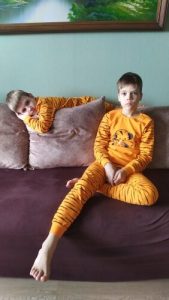 New Kids Pajamas Sets Boys Cartoon Tiger Styling Baby Kids Pijama Infantil Pyjama Girl Home Clothes Children Christmas Sleepwear photo review