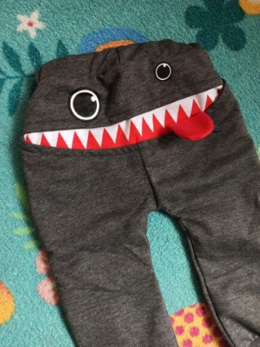 New Toddler Kid Baby Boys Big Mouth Monster Print Pants Bottom Leggings Trousers photo review