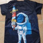 2021 Cosmos Planet Space Galaxy Astronaut 3D T-Shirt Children Moon Print Star Sky Boys Girls Kids Fashion Tshirt photo review