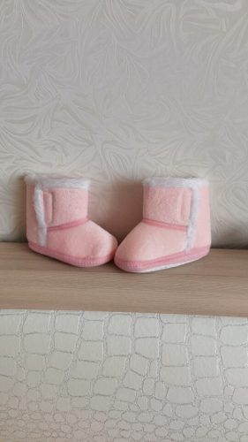 Winter New Toddler Infant Newborn Baby Boy Girl Winter Fur Snow Boots With Bow Tie Warm Shoes Mid-tube Booties Little Kids Shoes photo review