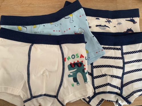 4 Piece Kids Boys Underwear Cartoon Children's Shorts Panties for Baby Boy Boxers Stripes Teenager Underpants 4-14T photo review
