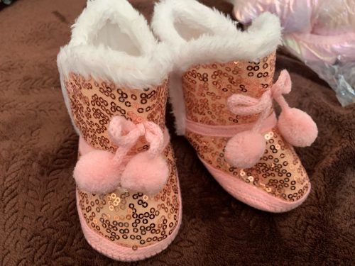 Warm Newborn Toddler Boots Winter First Walkers baby Girls Boys Shoes Soft Sole Fur Snow Booties for 0-18M photo review