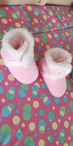 Warm Newborn Toddler Boots Winter First Walkers baby Girls Boys Shoes Soft Sole Fur Snow Booties for 0-18M photo review