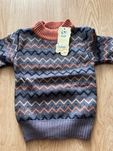 Autumn Winter Boy girl Pullover Sweater Kids Striped Ribbed Knitting Sweater Children Soft Clothes Boys Tops Outfit Clothing photo review