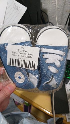 Baby Canvas Classic Sneakers Newborn Print Star Sports Baby Boys Girls First Walkers Shoes Infant Toddler Anti-slip Baby Shoes photo review