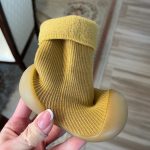 Winter Kids Warm Snow Shoes Socks Infant Boys Brushed Thick Sock Shoes Yellow Black Baby Girls Booties Soft Soles Toddler Shoes photo review