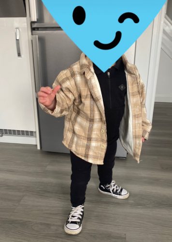 Fashion Boys Shirt New Plaid Style Kids Long Sleeve Shirts Children's Cotton Clothes Baby Boy Girls Thicken Blouses Velvet Tops photo review