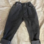 2020 Boys New Jeans Fashion Letter Children Pants Blue Black Kids Clothes Pants photo review
