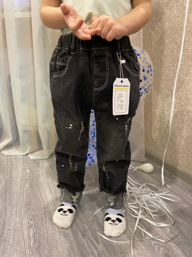 Chumhey 0-6T Spring Autumn Baby Girls Boys Child Jeans Pants Enfant Stretchy Denim Trousers Toddler Clothing 1 2 3 4 5 6 photo review