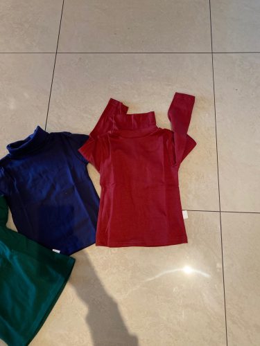 New 2020 Autumn Winter Boys Girls Kids Fashion Solid T Shirt Tops Children O-neck Long Sleeve Warm Casual T-shirts Sweatshirt photo review