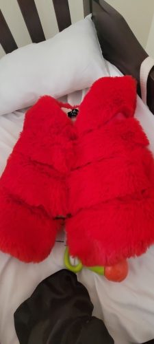 Children Girls Faux Fur Vest Autumn & Winter Fashion Thick Warm Colorful Waistcoat Kids Outerwear Baby Girl Christmas Clothes photo review