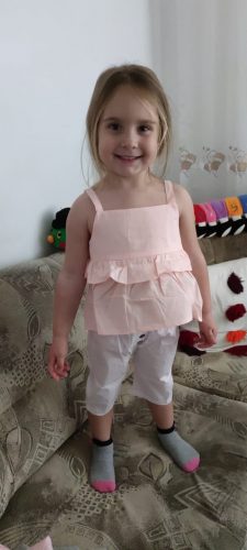 3pcs Toddler Kid Baby Girl Clothes Ruffle Sling Tops T-shirt Tops Long Pant Headband Outfits Set Kids Summer Clothes photo review