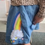 Little Maven Summer Baby Girl Clothes Denim Color Cotton Mini Unicorn Denim Color Lolita School Cute Skirts for Kids 2-7 Years photo review