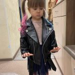 children's pu jacket Girls motorcycle jacket kid outwear solid color Zipper belt Faux Leather spring Autumn fashion pu jacket photo review