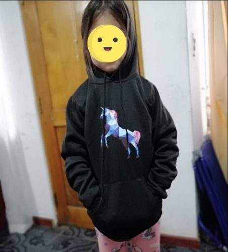 Fashion Unicorn Print Sweater Toddler Boys Girls Sweatshirt Casual Hoodies Baby Winter Warm Long Sleeve Hooded Children Clothes photo review