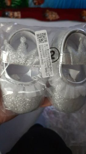 2019 Brand New Newborn Infant Baby Girl Princess Lace Crown Shoes Sequined Cotton Soft Sole Crib Prewalker Shoes First Walkers photo review