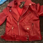 children's pu jacket Girls motorcycle jacket kid outwear solid color Zipper belt Faux Leather spring Autumn fashion pu jacket photo review