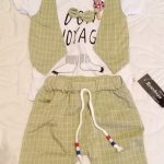 New Summer Children Boys Girl Cotton Clothes Kids Bowknot T-Shirt Shorts 2pcs/Sets Toddler Fashion Clothing Sets Baby Tracksuits photo review
