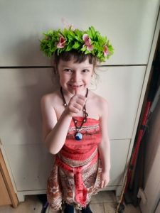 VOGUEON Moana Adventure Outfit Girls Summer Vaiana Fancy Dress Up Clothes Children Birthday Party Photography Princess Costume photo review