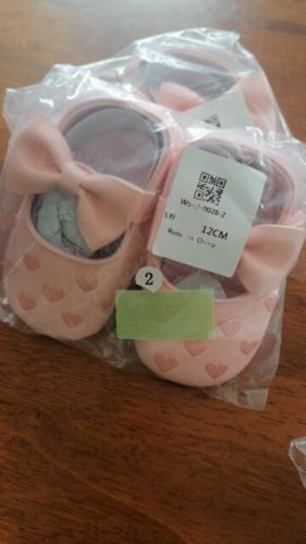 Newborn Infant Baby Girls Boys Lovely Causal Shoes Crib Shoes 3 Style Leather Heart Print Hook Soft Sole Baby Shoes 0-18M photo review