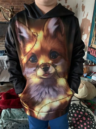 Wolf 3D Oversized Boys Hoodies for Girls 10 14 years old Teenagers Children's Sweatshirt for Boys Sweat Shirt Child Kids Clothes photo review