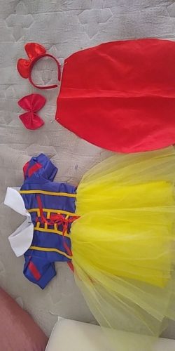OTISBABY 4 layers Snow White Cosplay Dresses for Girls Party Princess Dress Children's Tulle Dress Baby Girl Tutu Dress Infant photo review