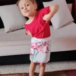 Pudcoco Girl Clothes Canis Kid Baby Girls Tops T-shirt Flower Skirt Dress Headband Outfit Clothes Set photo review