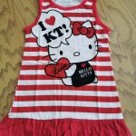 Summer Baby Girls Striped Sleeveless Dress Cotton Cartoon Dress For Baby Girls Child Clothing photo review
