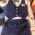 New Summer Children Boys Girl Cotton Clothes Kids Bowknot T-Shirt Shorts 2pcs/Sets Toddler Fashion Clothing Sets Baby Tracksuits photo review
