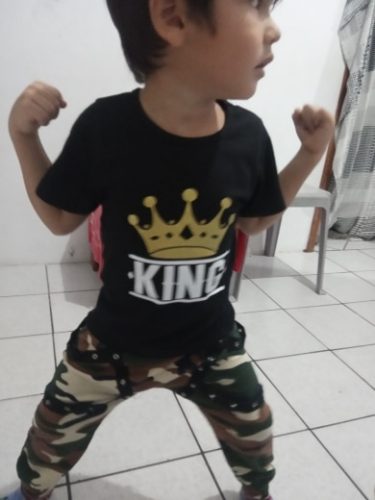 2pcs Kids Toddler Baby Boys Clothes Set Print Tops T shirt Camo Pants Outfits Children Little Boys Clothing 0-5Years photo review