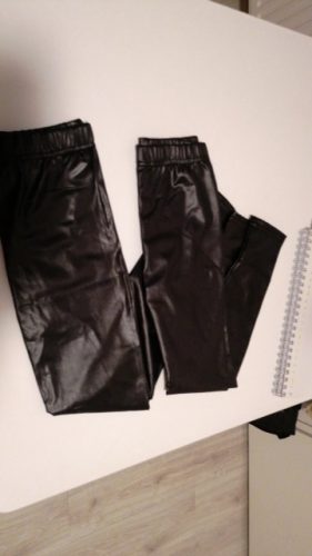 Children's pants leggings Autumn new thin models girls Pu leather popular imitation leather pants Elastic Solid Kids Trousers photo review