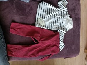 Autumn Baby Boy Clothes 2pcs Long Sleeve Striped Hoodie Sweatshirt Strap Trousers Pants Casual Baby Clothes Sets photo review