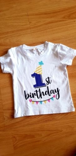 New Kids Boys Girls Summer Birthday T-shirts Short Sleeved T Shirt Size 1 2 3 4 5 6 7 8 9 Year Children Party Clothing Tees Tops photo review