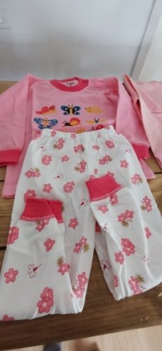 New Kids Boys Girls Pajama Sets Cartoon Print Long Sleeve O-Neck T-Shirt Tops with Pants Toddler Baby Autumn Sleeping Clothing photo review