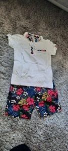 HE Hello Enjoy Kids Boys Clothes Boy Summer Clothing Sets Short Sleeves Print Tops Shirt Flower Shorts Suits Children Clothing photo review