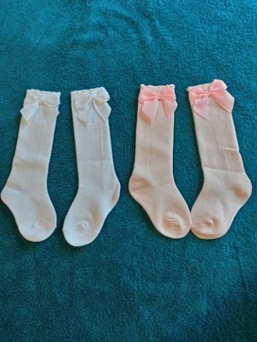 Lawadka Spring Kids Girls Stockings Big Bow Knee High Long Stocking High Quality Fashion Lace Clothes Accesories photo review