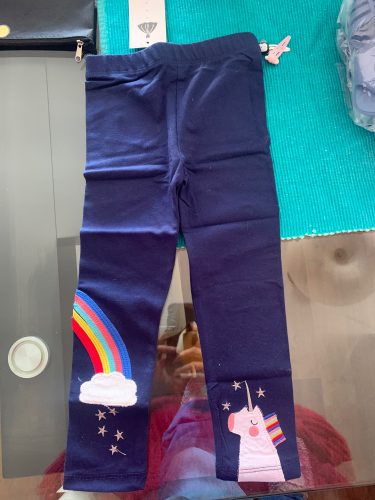 Girls Leggings 100% Cotton Boy's Trousers Fille Kids Pants Girls Pants Skinny Print Cartoon Pattern Children Leggings Trousers photo review