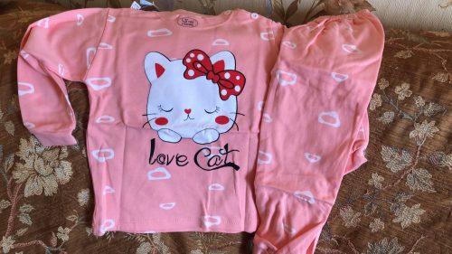 Children Long Sleeve Cotton Blend Pajamas Suit For Baby Girls Boys Cartoon Animal Sleepwear Clothing Set Kids Cute Clothes Set photo review