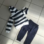 Boys Clothes Set 2021 Spring Autumn Children Striped Hooded Clothing 2pcs Toddler Outfit Sweatshirt 1 2 3 4 Years Kids Tracksuit photo review