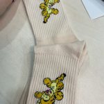 Disney Girl cartoon sweet and cute solid color Mickey Minnie Dais Donald Duck cotton sweat-absorbent tube socks sports socks photo review