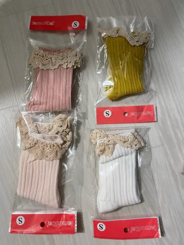Free Shipping Children's Knee High Socks with Lace Cheap Stuff Ruffle Socks Kid Princess Girls Baby Leg Warmers Cotton photo review